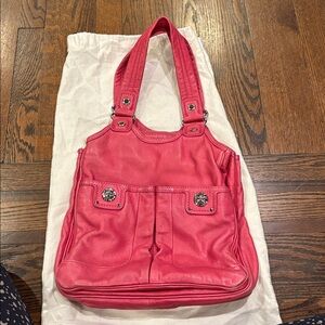 Marc by Marc Jacobs Fuchsia Leather Shoulder Bag